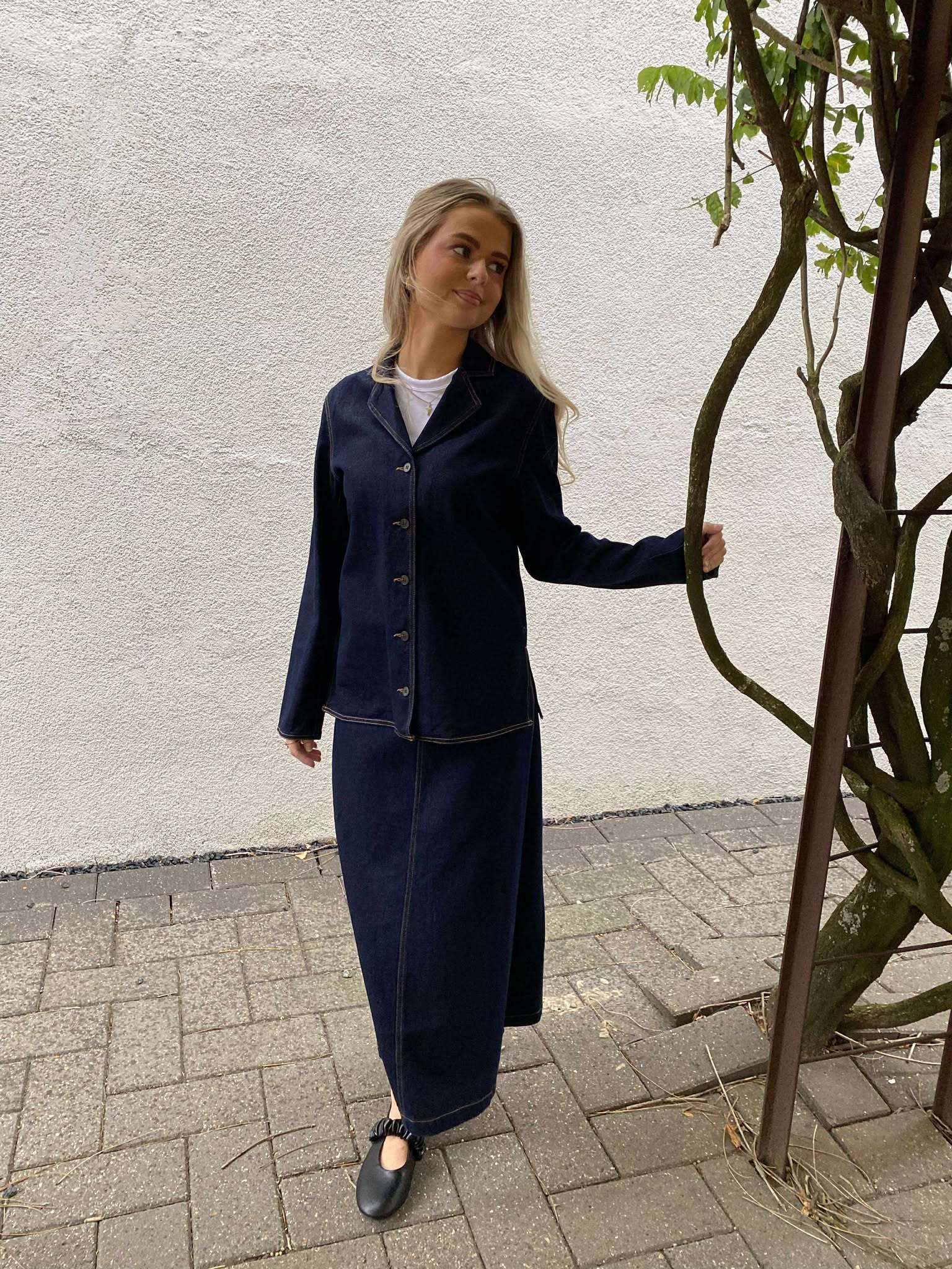VMKANIKA Denim Shirt - Dark Blue Denim